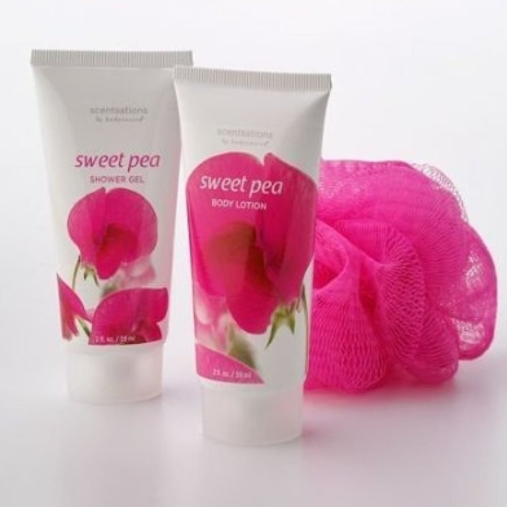 Scentsations Sweet Pea Shower Gel, Body Lotion Set